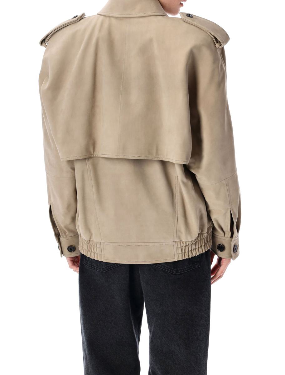 Saint Laurent Nubuck Bomber Jacket