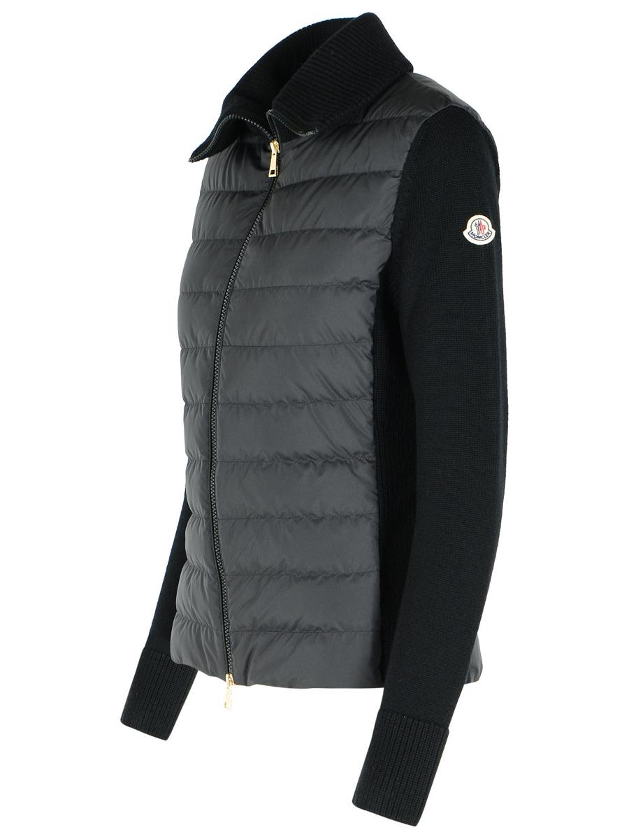 Moncler Black Virgin Wool Blend Jacket