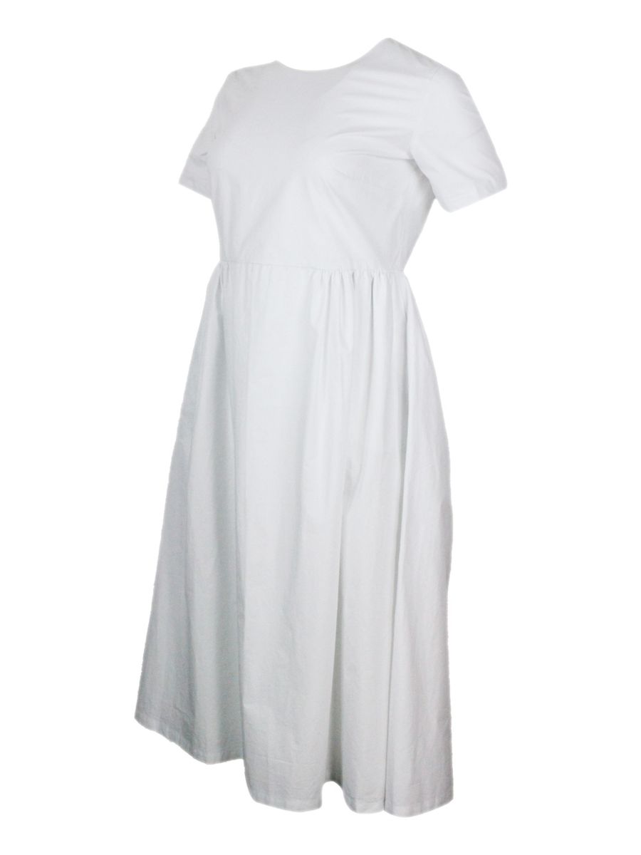 Add White Cotton Dress