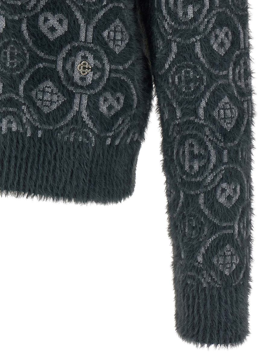 Casablanca 'Fluffy Monogram' Sweater