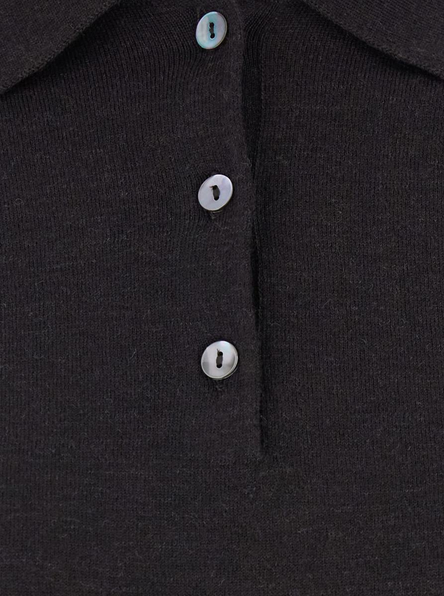 Polo Neck With Buttons Knit