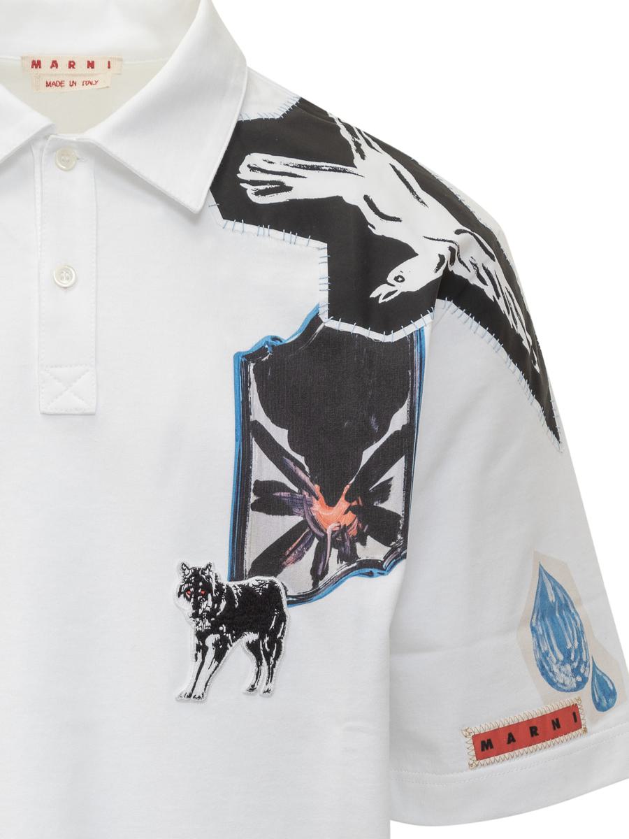 Marni Marni Graphic Patch Polo