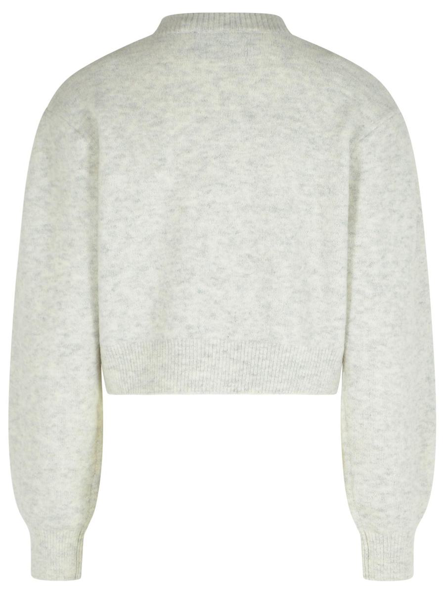 Rotate Birger Christensen Light Grey Alpaca Blend Cardigan