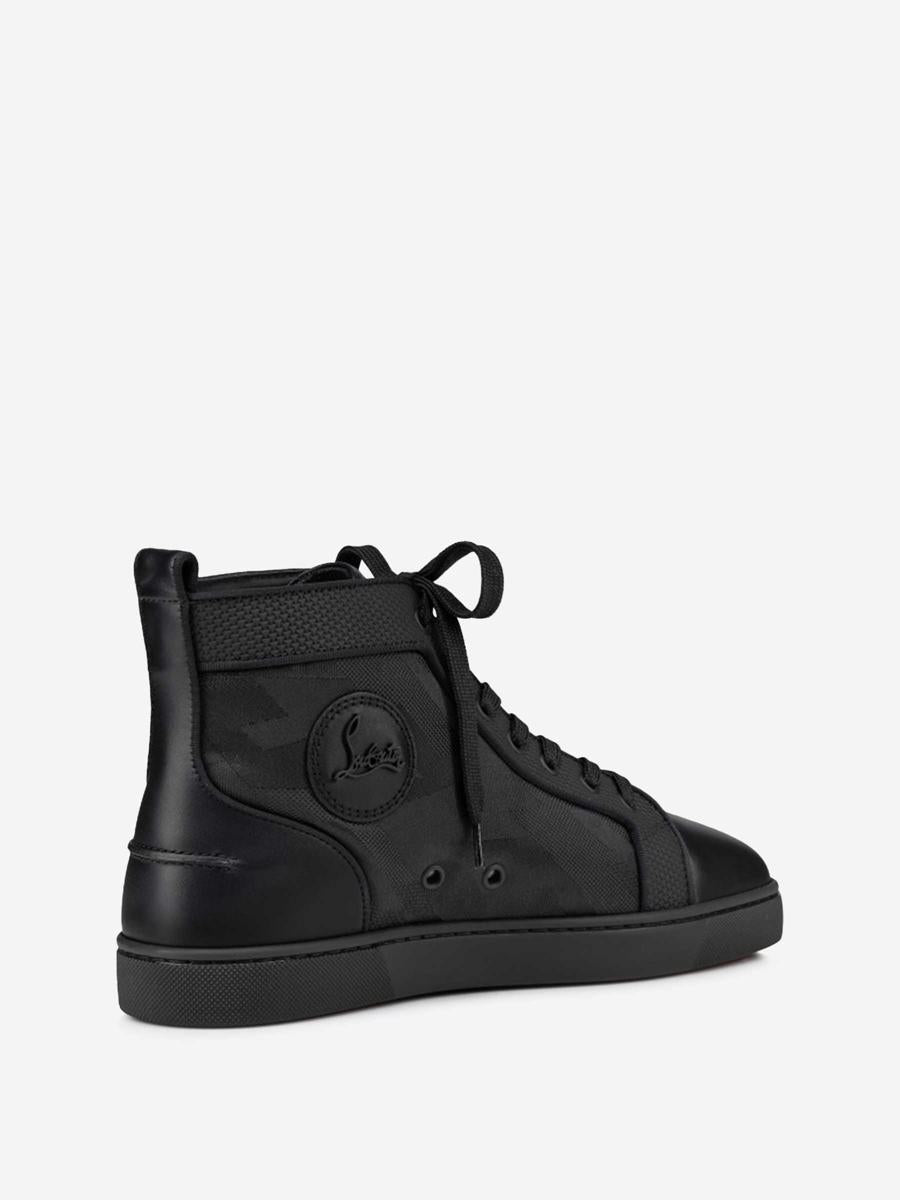 Christian Louboutin Louis Jacquard Leather Sneakers