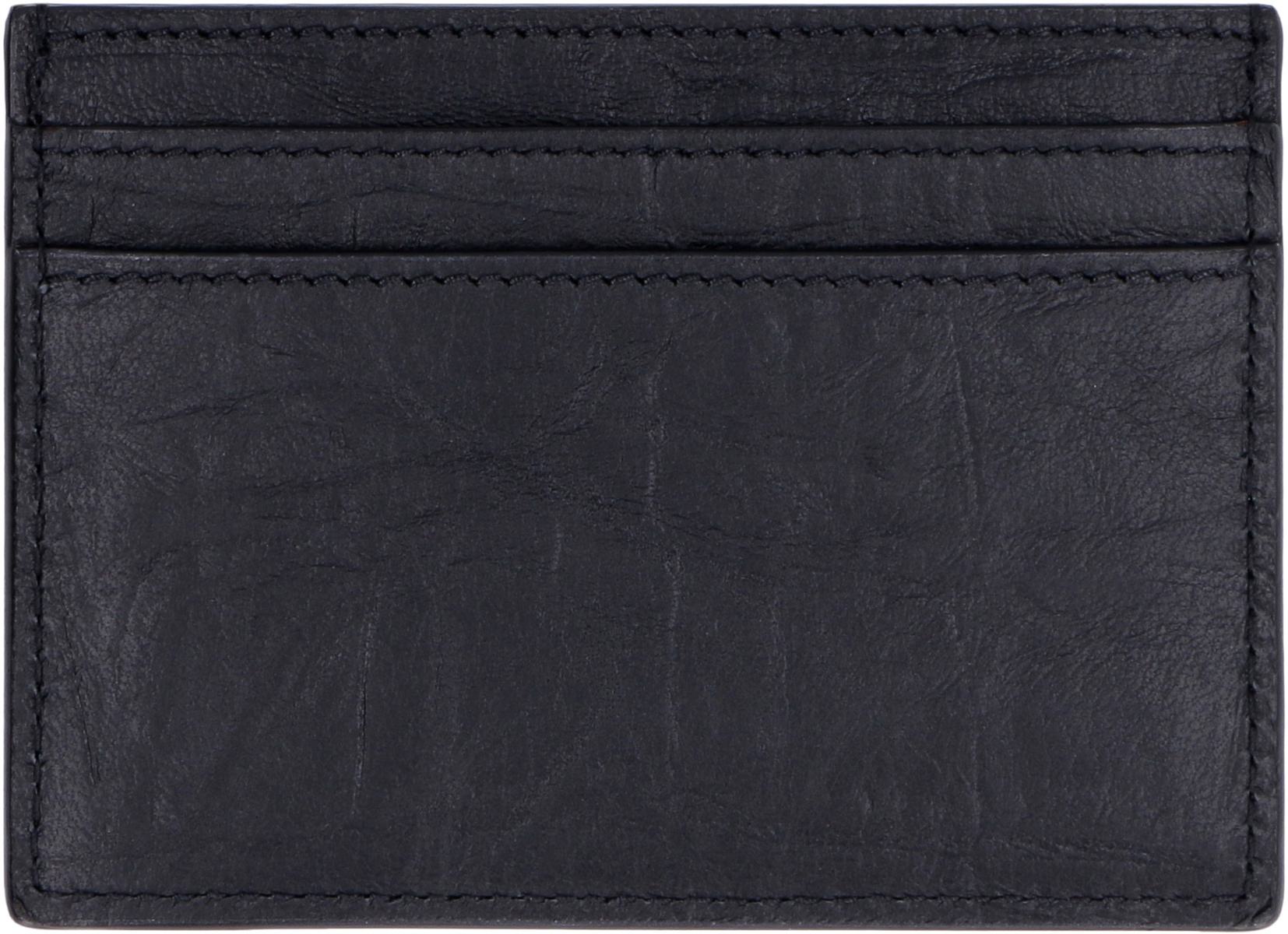 Saint Laurent Cocco Print Leather Card Holder