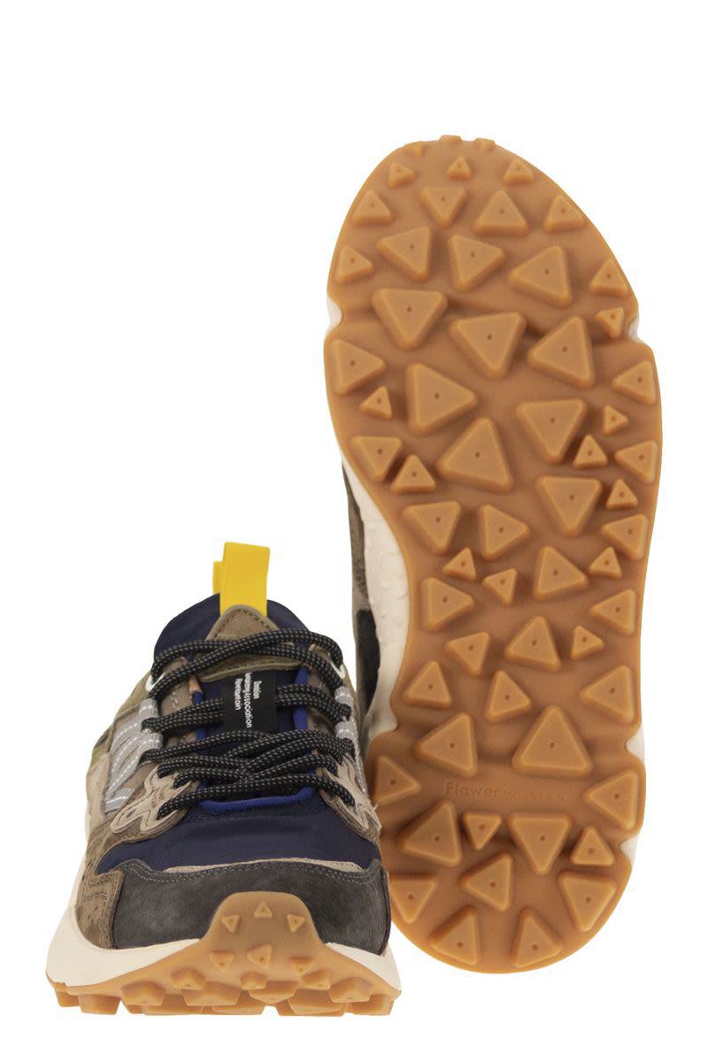 Flower Mountain Yamano 3 - Sneakers In Suede And Technical Fabric