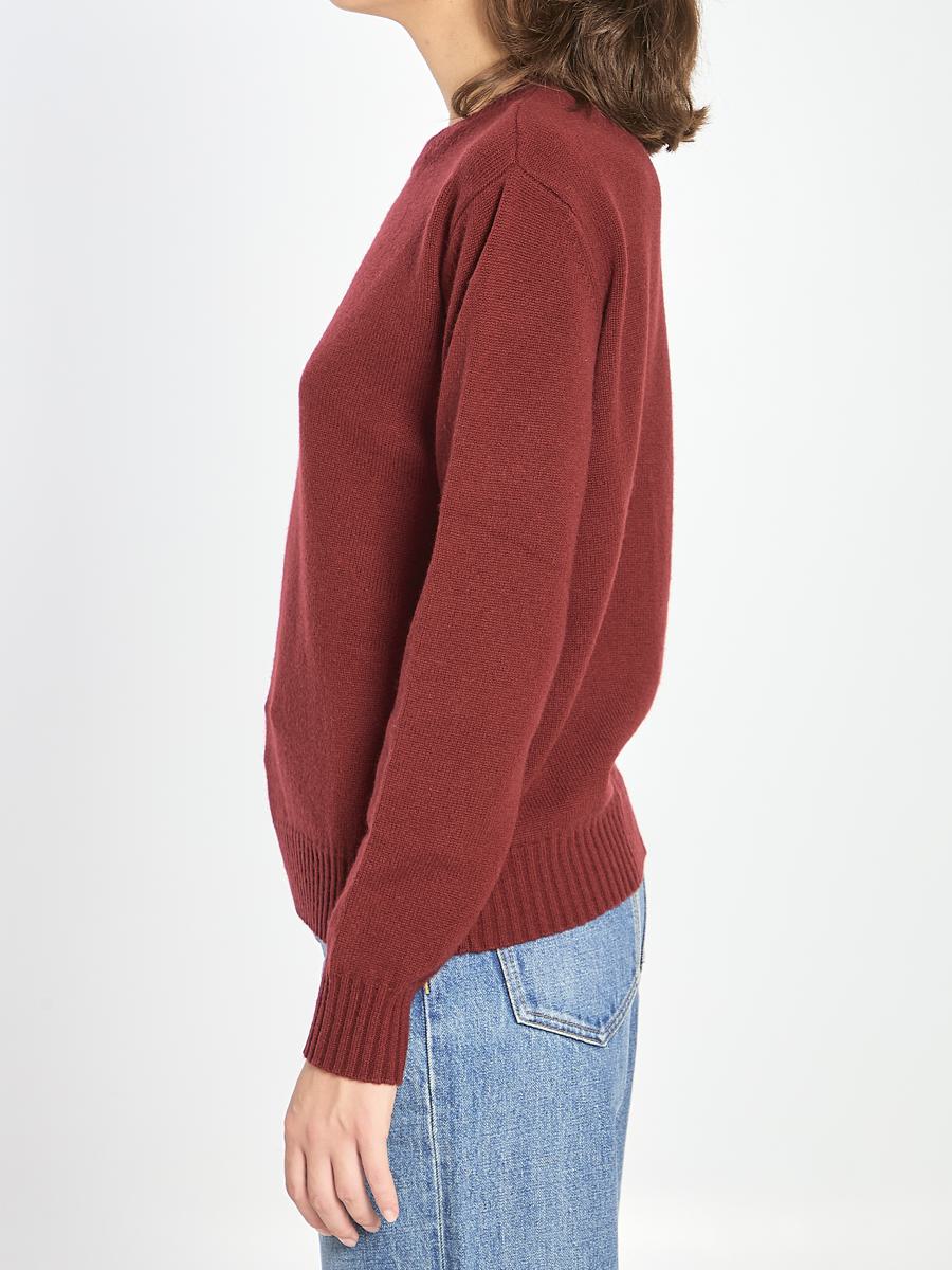 Crew Neck Sweater In Cashmere