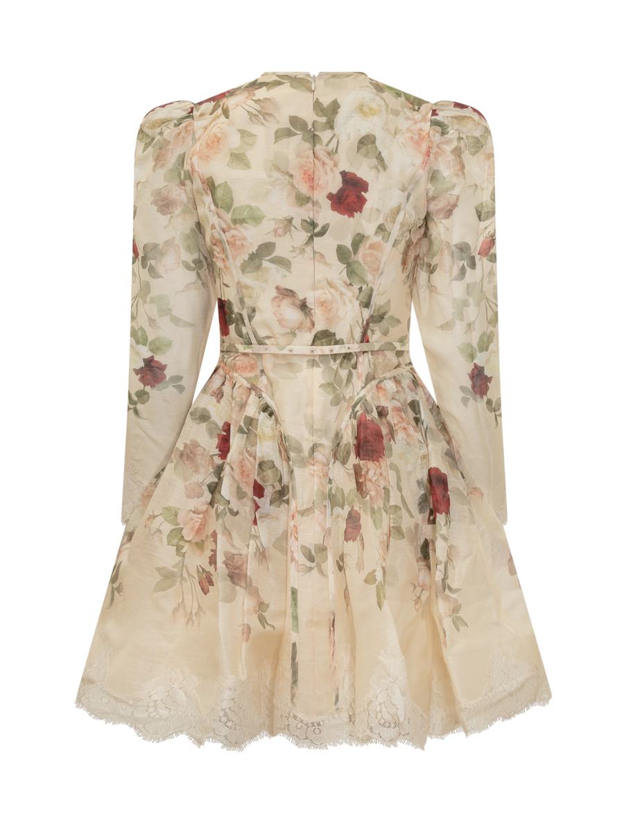 Zimmermann Zimmermann Short Floral Silk Dress