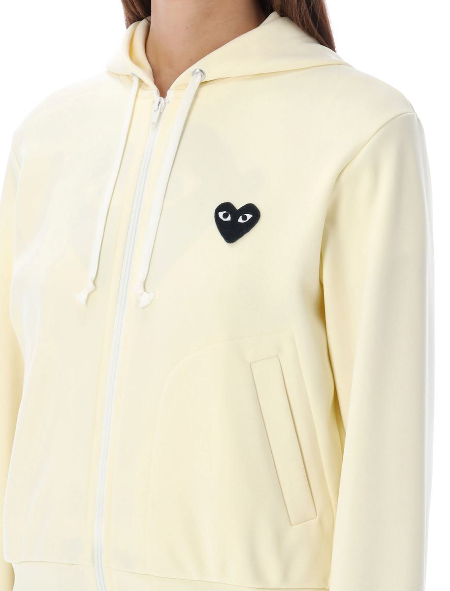 Comme Des Garçons Play Black Heart Zipped Hoodie