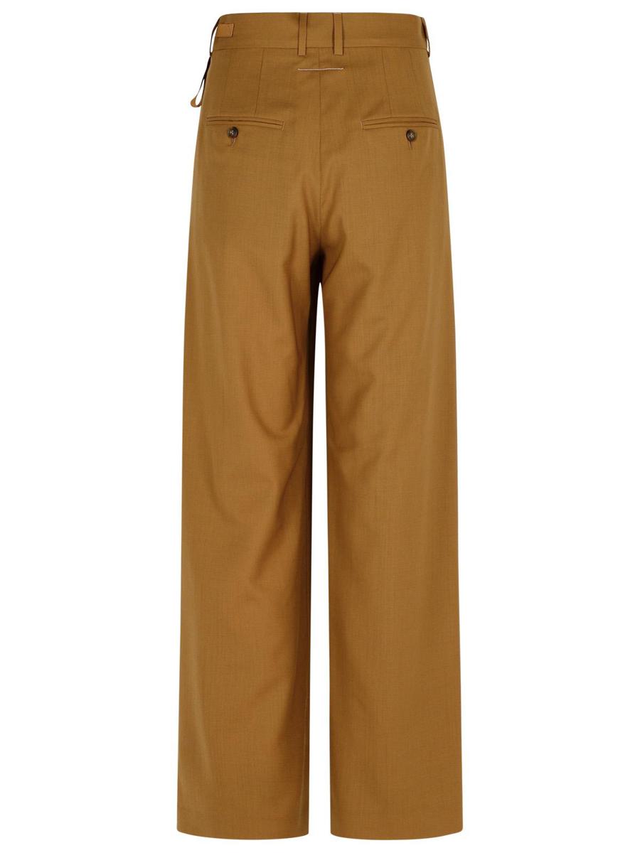 MM6 Maison Margiela Beige Wool Trousers