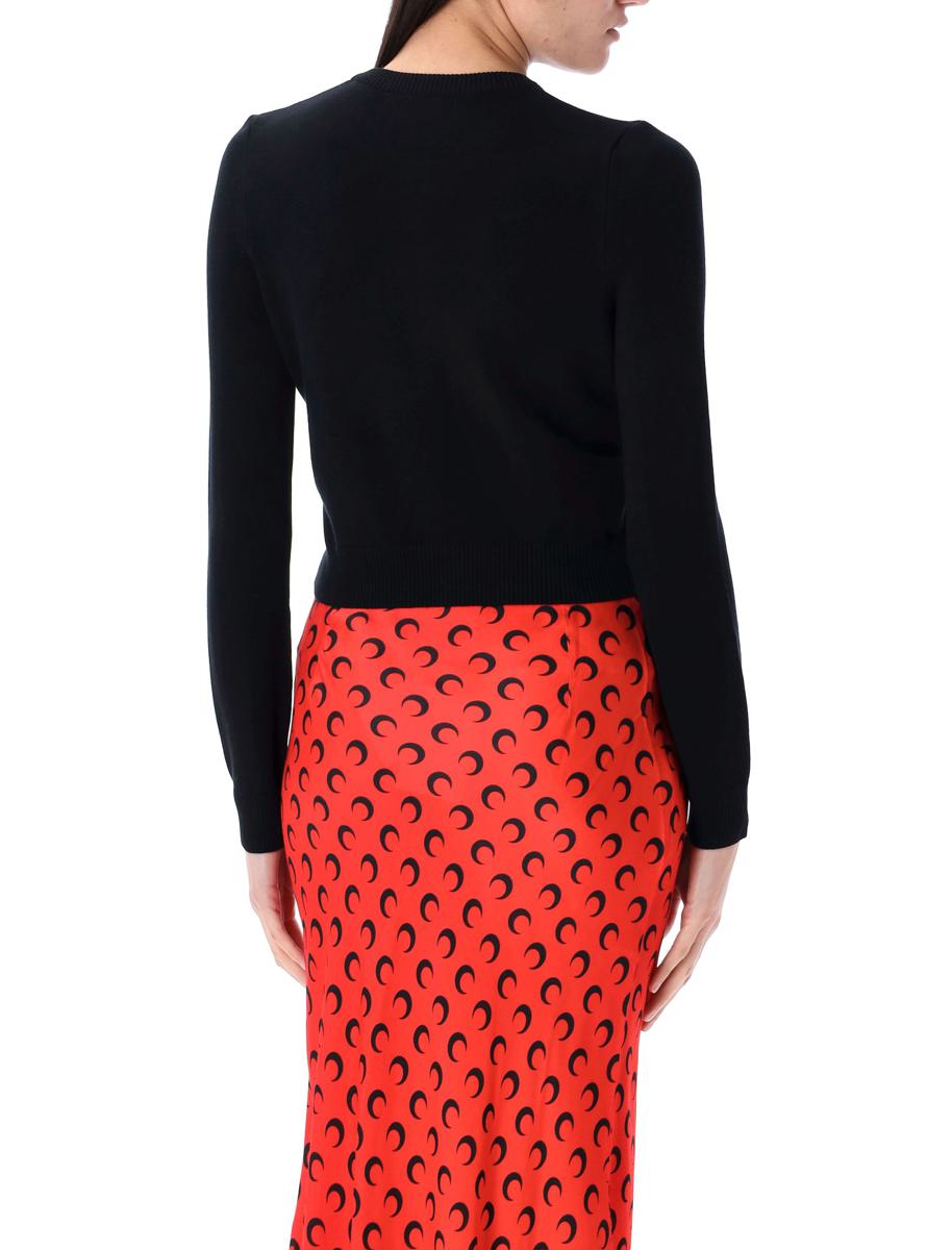 Marine Serre Moon Logo Knit Cardigan