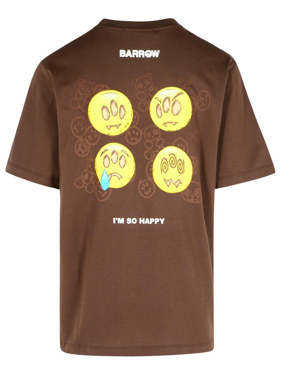 Barrow Brown Cotton T-Shirt