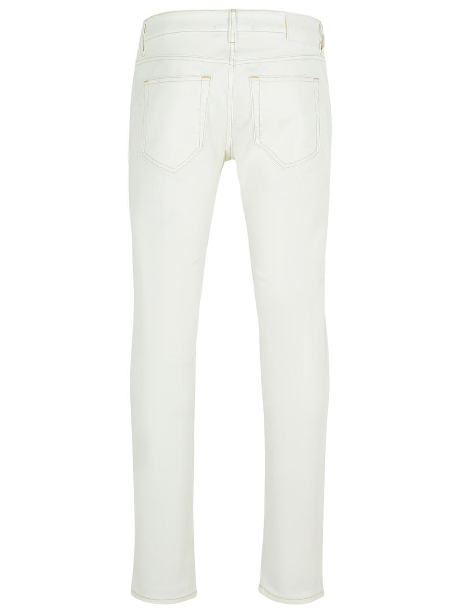 Pt05 'Swing' White Cotton Jeans