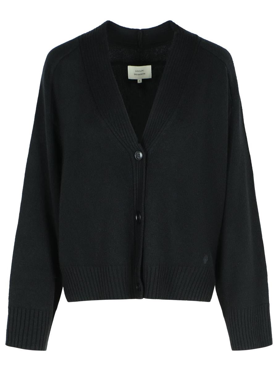 Loulou Studio Black Cashmere Cardigan