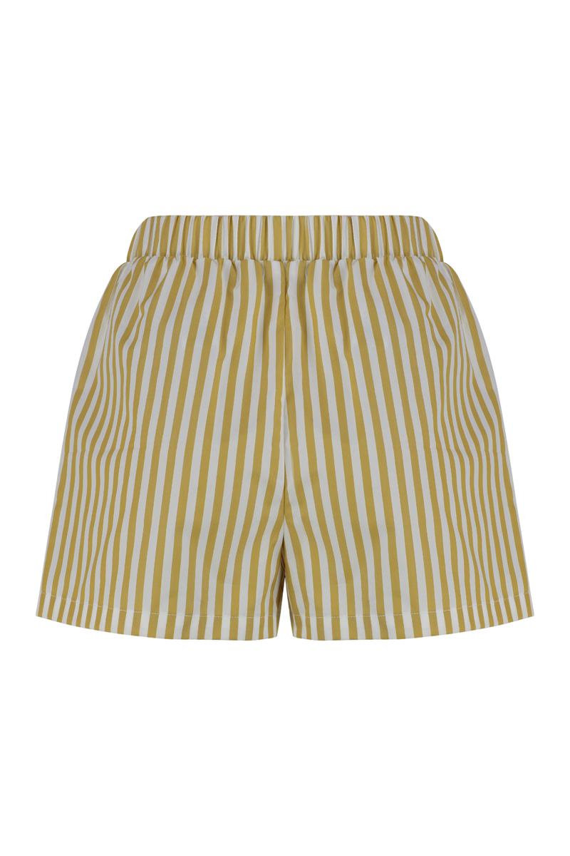Elisabetta Franchi Striped Poplin Shorts