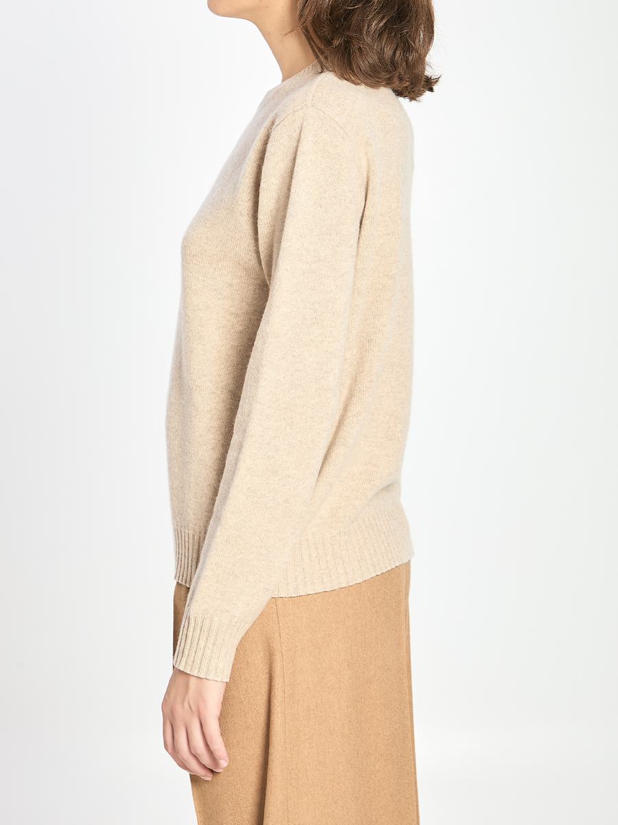 Crew Neck Sweater In Cashmere