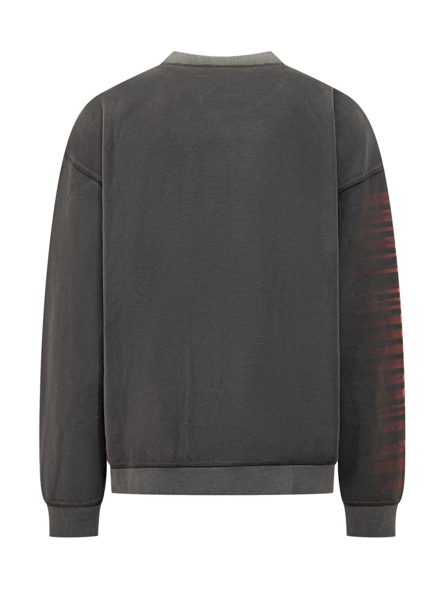Diesel Crew Neck Sweatshirt With Logo Graphic Diesel