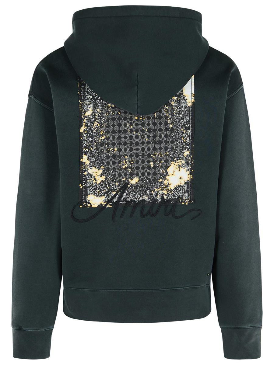 Amiri 'Bleach Bandana' Black Cotton Sweatshirt