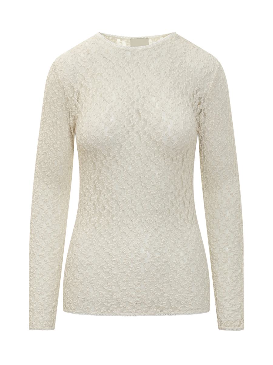 Isabel Marant Isabel Marant Ivory Stretch Lace Top
