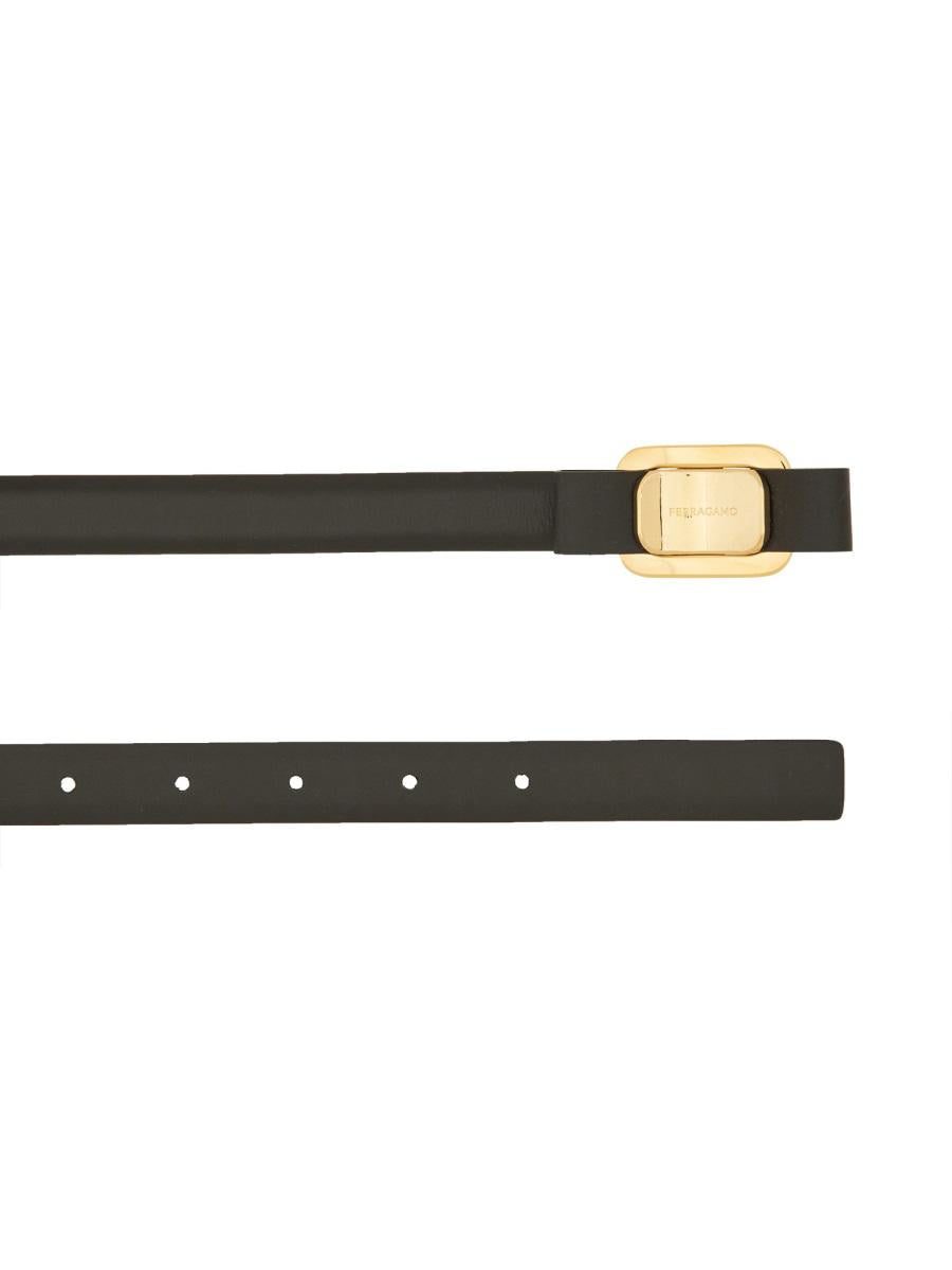 Salvatore Ferragamo Fixed Belt "New Vara Plate"