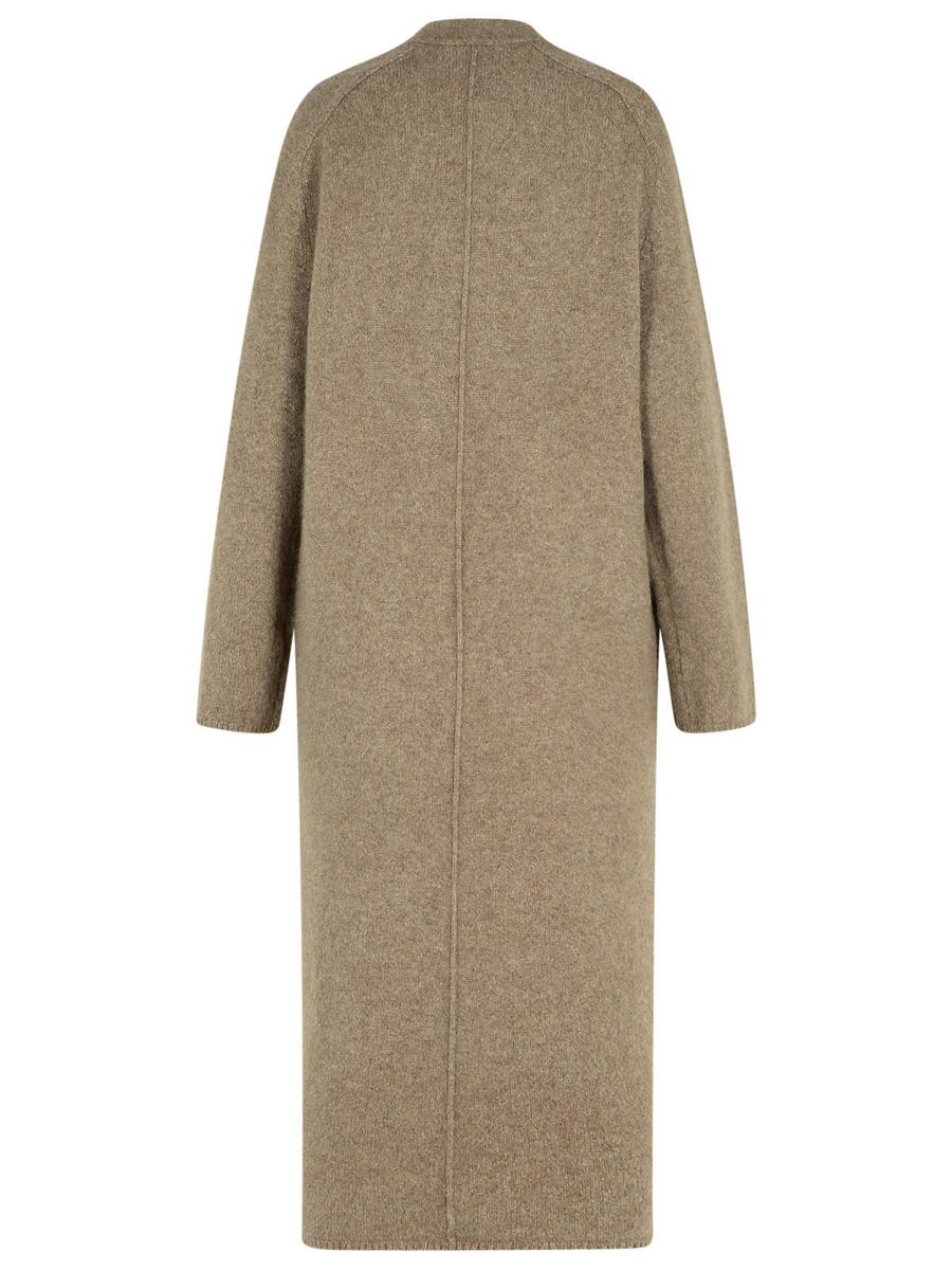 Loulou Studio Wool Blend Cenere Melange Cardigan