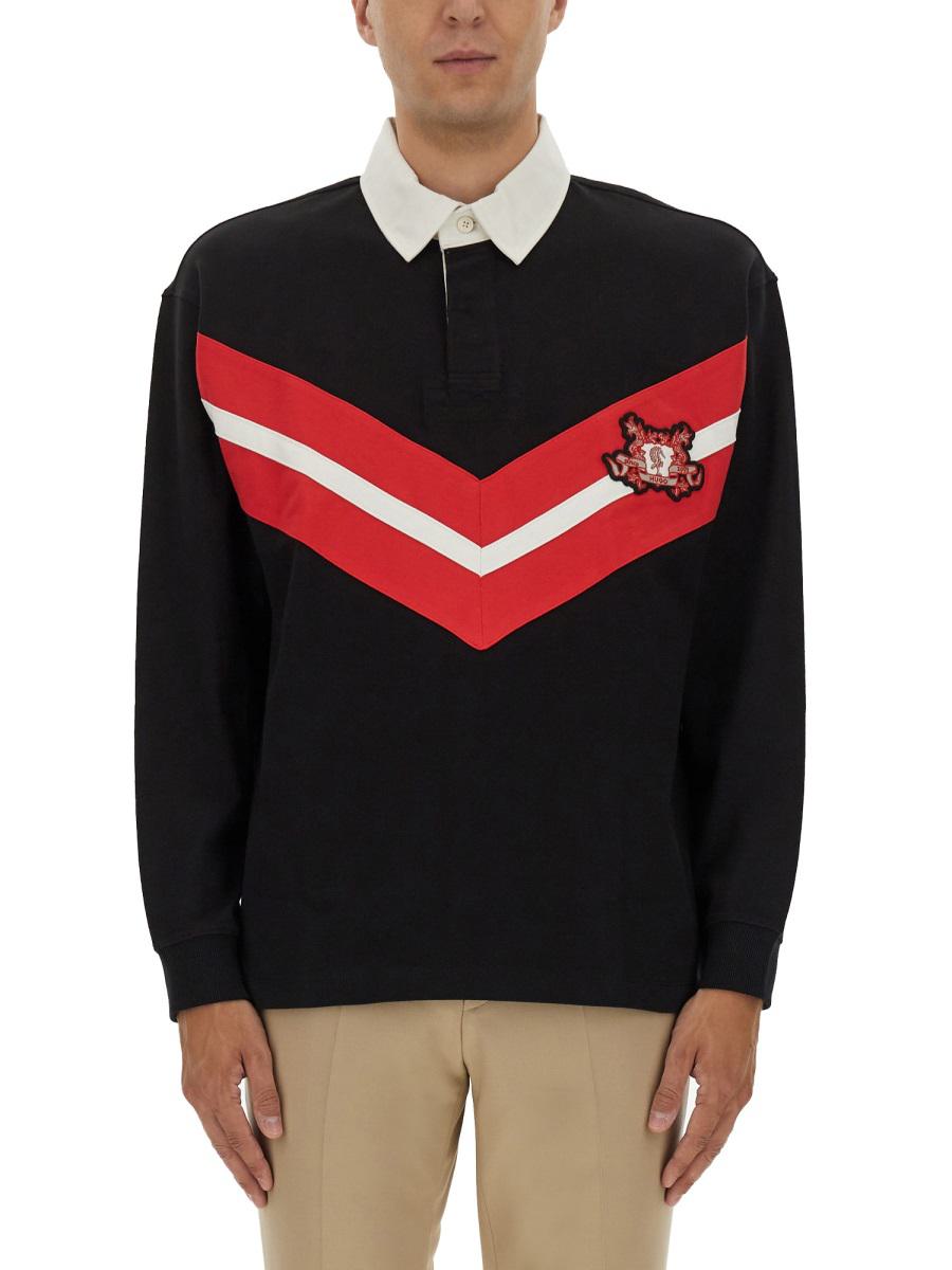 Hugo Boss Polo Shirt With College Style Logo