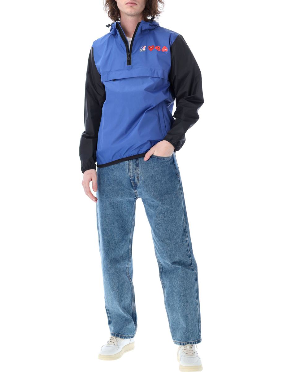 Comme Des Garçons Play Bicolor Waterproof Hooded Jacket