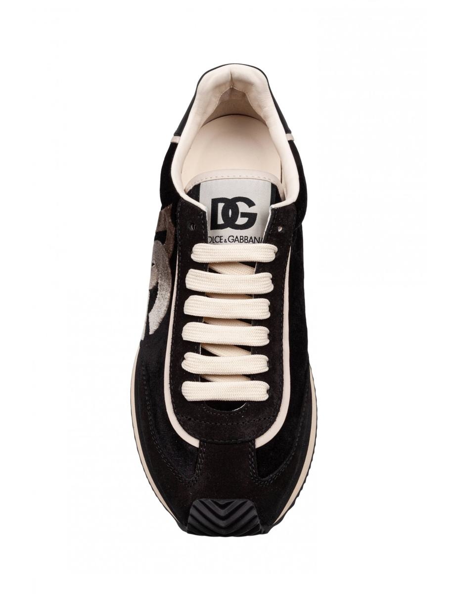 Dolce & Gabbana Velvet And Suede Sneakers
