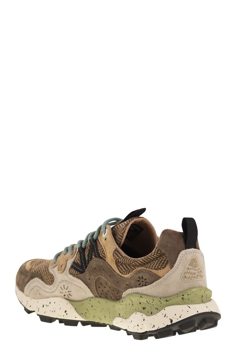 Flower Mountain Yamano 3 - Suede And Fabric Sneakers
