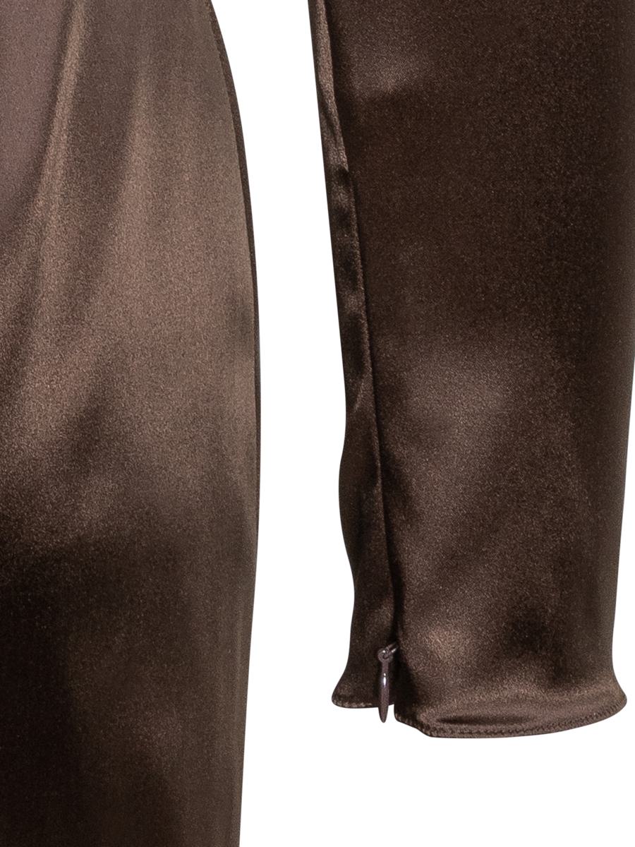 Dolce & Gabbana Dolce & Gabbana Satin Long Sleeve Dress