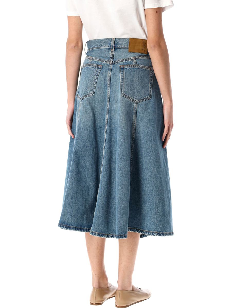Haikure Serenity Denim Midi Skirt