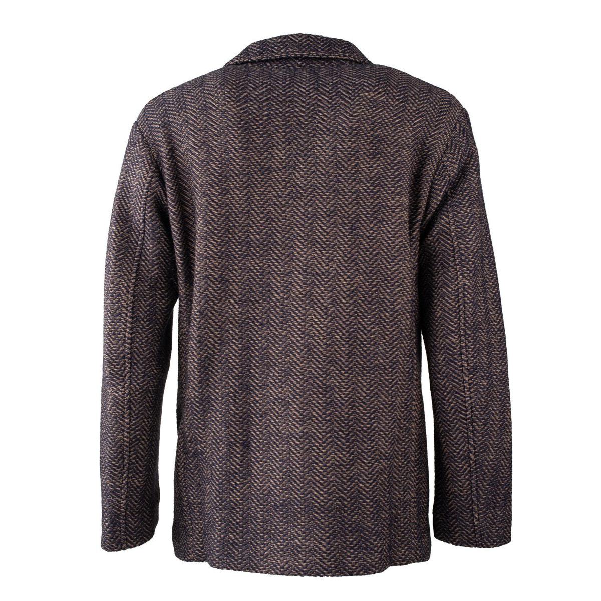 Etro Blue And Camel Peacot Jacket