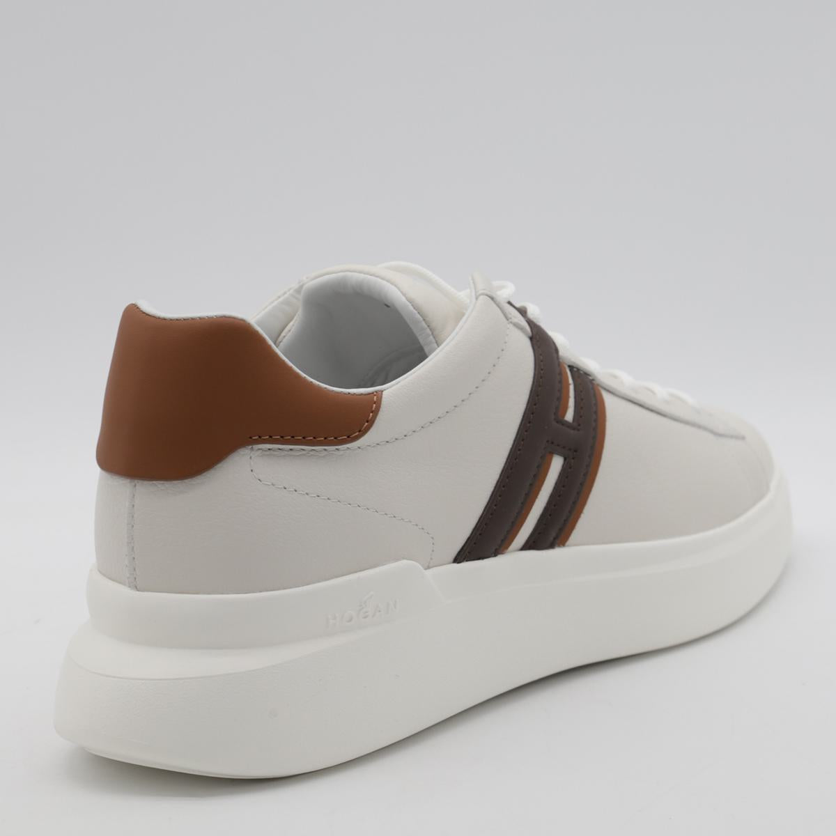 Hogan White Leather Sneakers
