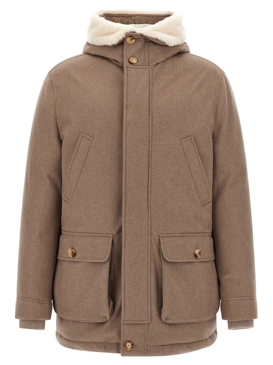 Brunello Cucinelli Flannel Down Jacket