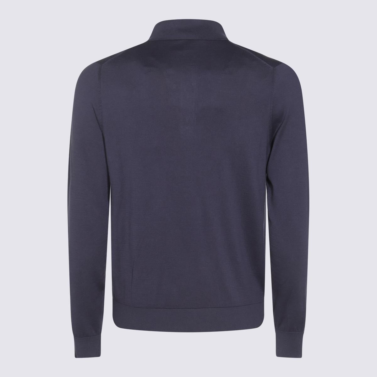 Malo Blue Cotton Knitwear