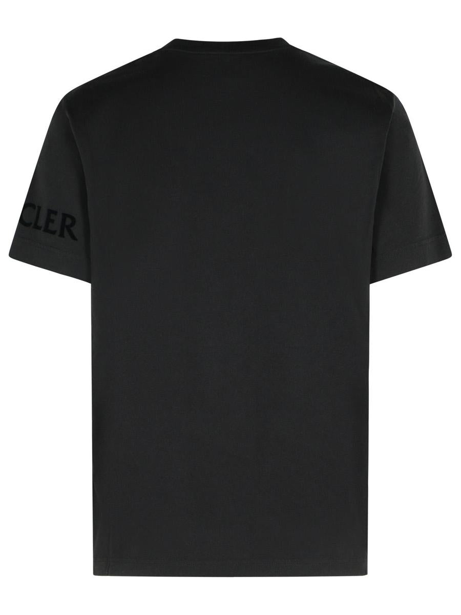 Moncler Black Cotton T-Shirt