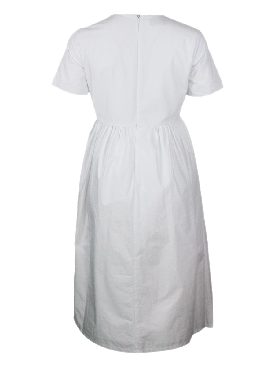 Add White Cotton Dress