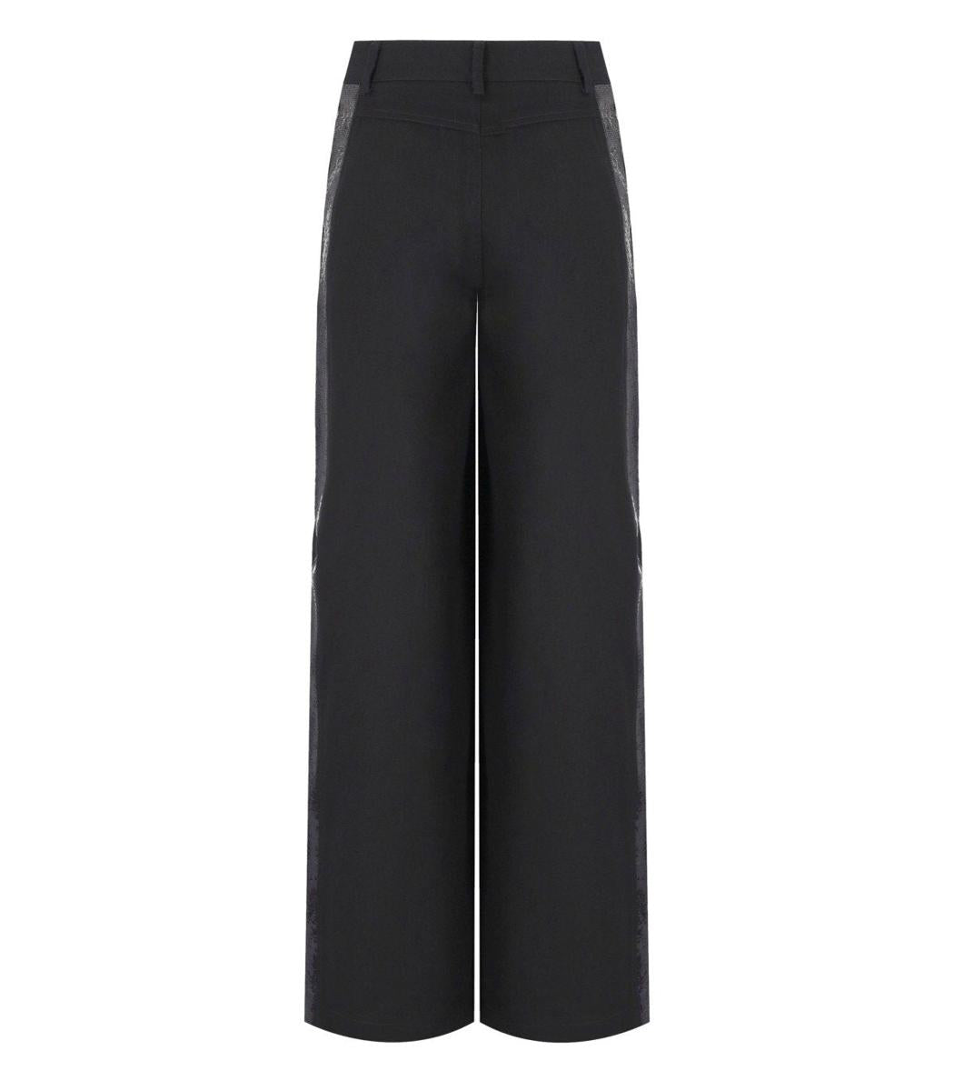 Essentiel Antwerp Gorror Black Wide Leg Pants