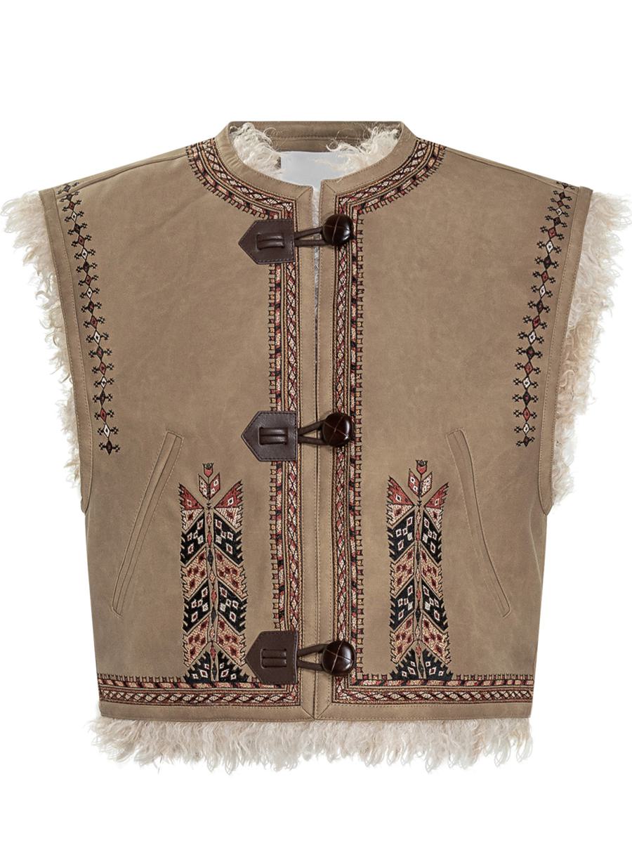 Isabel Marant Étoile Vest With Shearling Interior By Isabel Marant Étoile