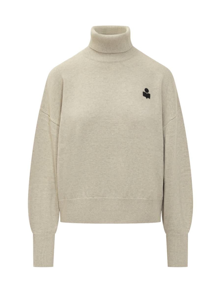 Isabel Marant Étoile Wool Turtleneck With Logo Black Marant Étoile