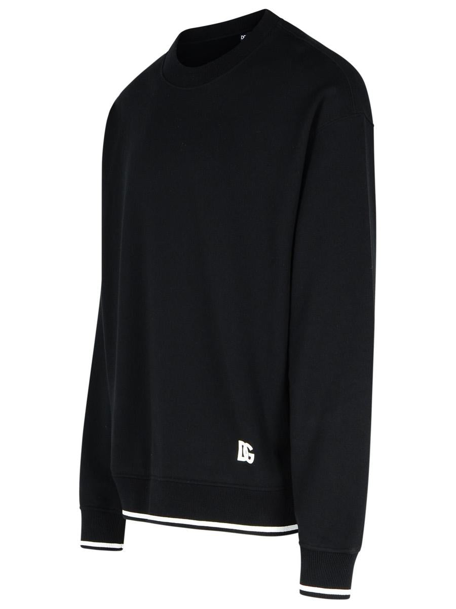 Dolce & Gabbana Black Cotton Sweatshirt