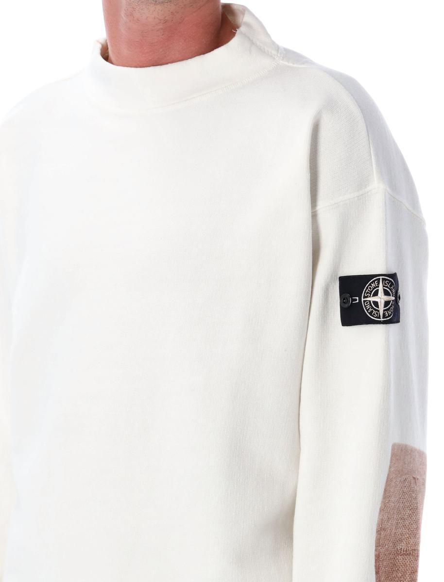 Stone Island Crater Neck Cotton Sweatshirt