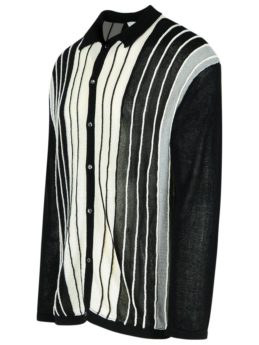 Laneus Black Viscose Blend Sweater