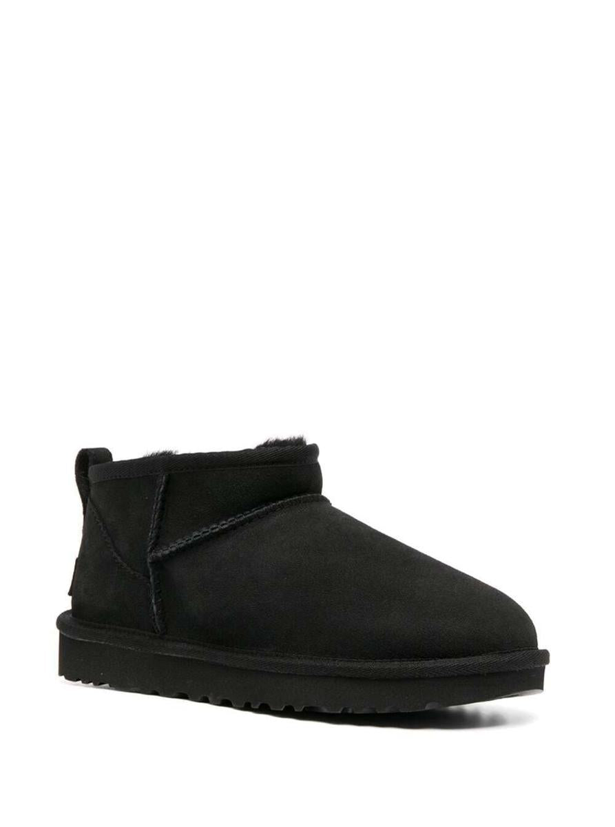 Black 'Ultra Mini' Boots In Suede Woman