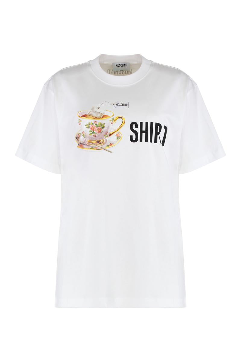 Moschino Cotton Crew-Neck T-Shirt