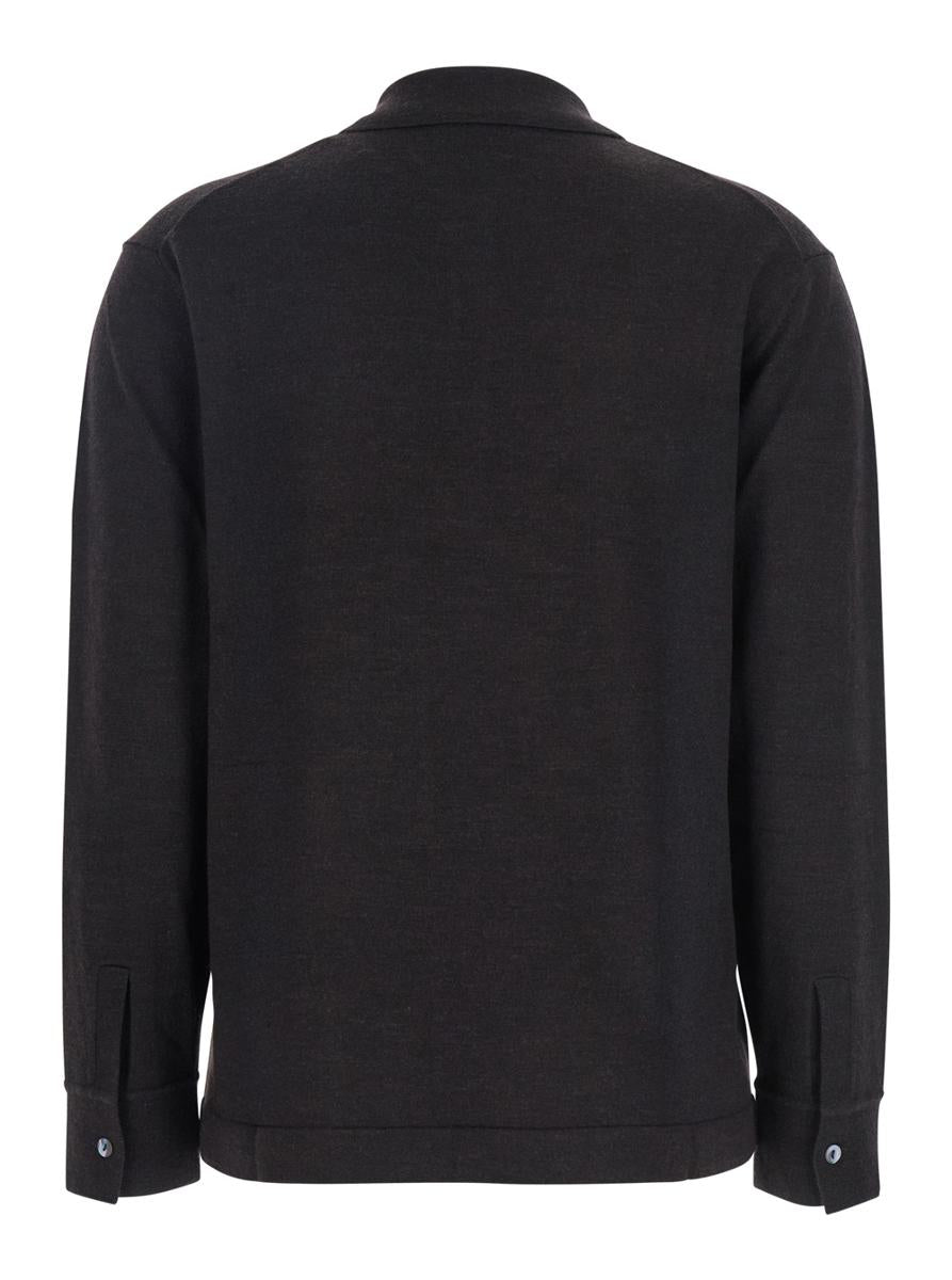 Polo Neck With Buttons Knit