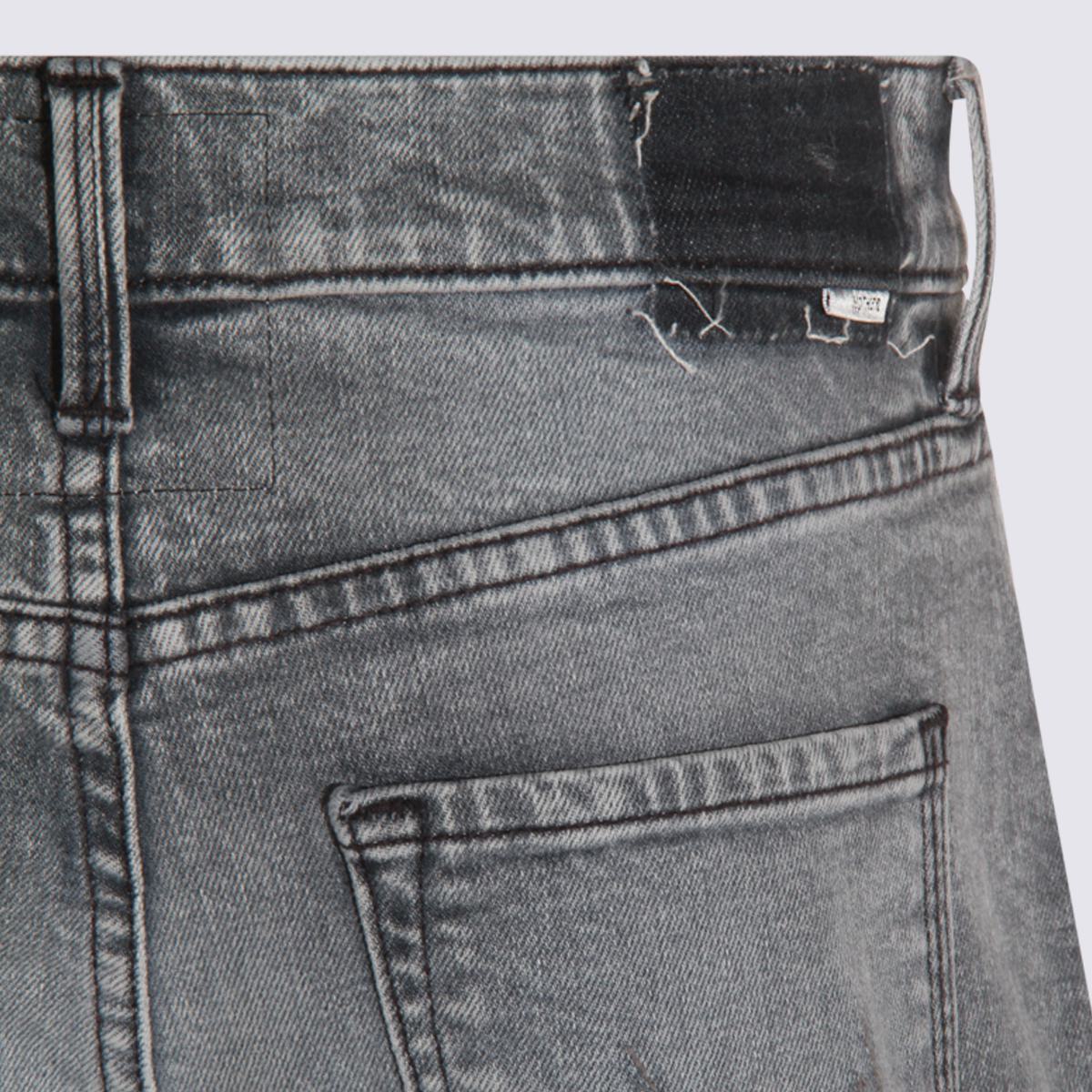 Mother Grey Cotton Jeans