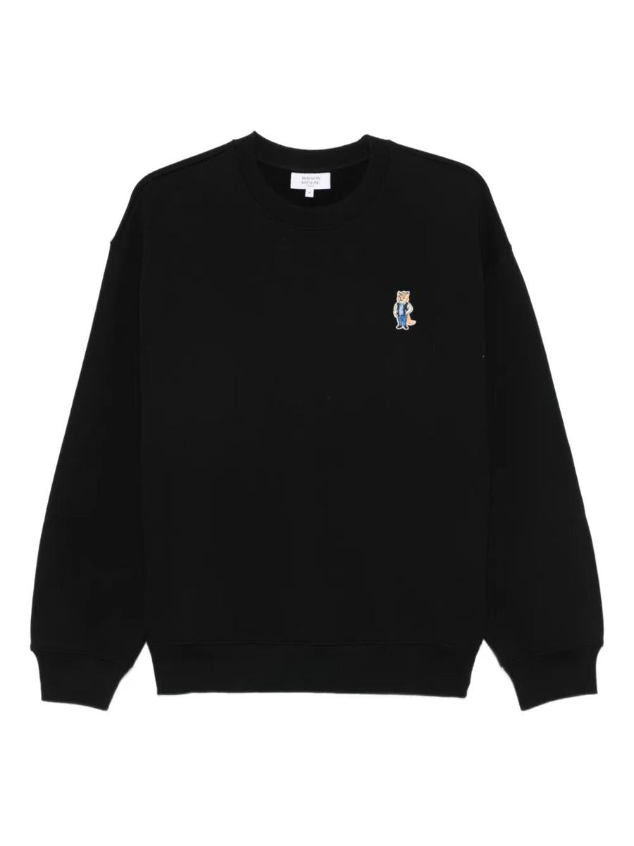 Maison Kitsuné Dressed Fox Comfort Fit Fleece Sweatshirt Clothing