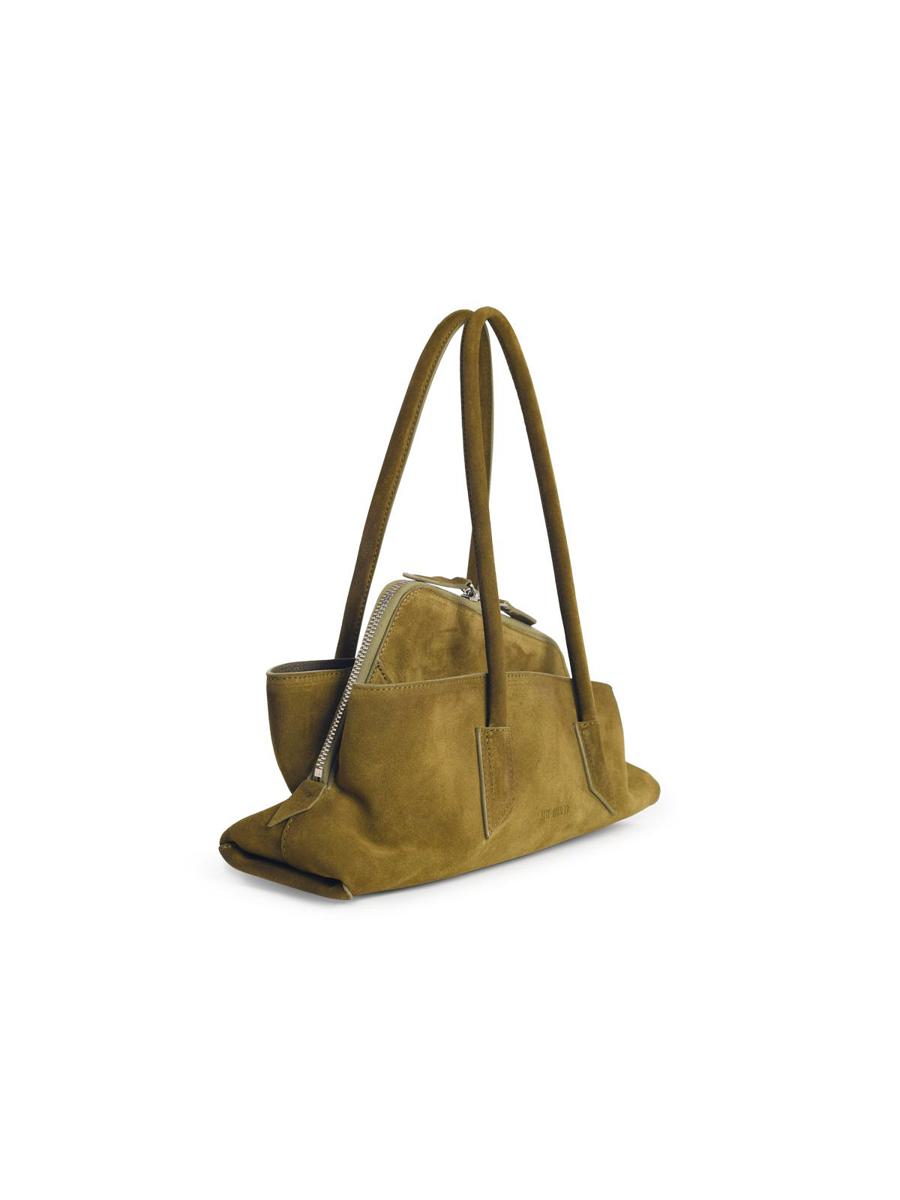 The Attico Small 'La Passeggiata' Khaki Leather Bag