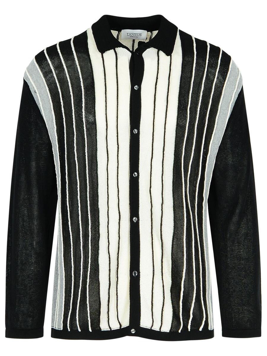 Laneus Black Viscose Blend Sweater